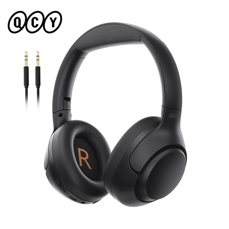 ANC Wireless Headphones Bluetooth 5.4 Hi-Res Audio Over Ear Headset 43dB Hybrid Active Noise Cancellation Earphones 60H