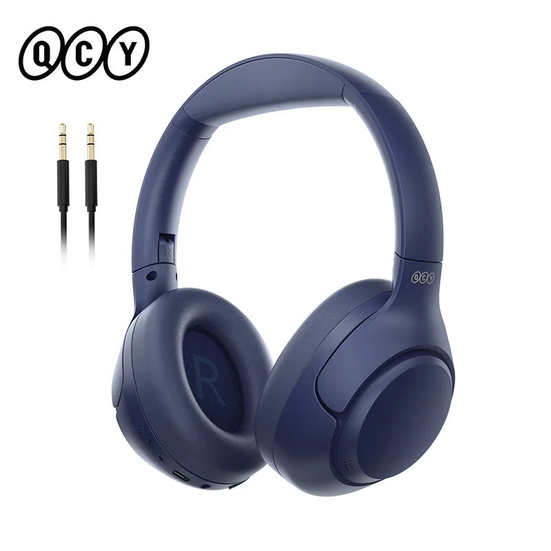 ANC Wireless Headphones Bluetooth 5.4 Hi-Res Audio Over Ear Headset 43dB Hybrid Active Noise Cancellation Earphones 60H