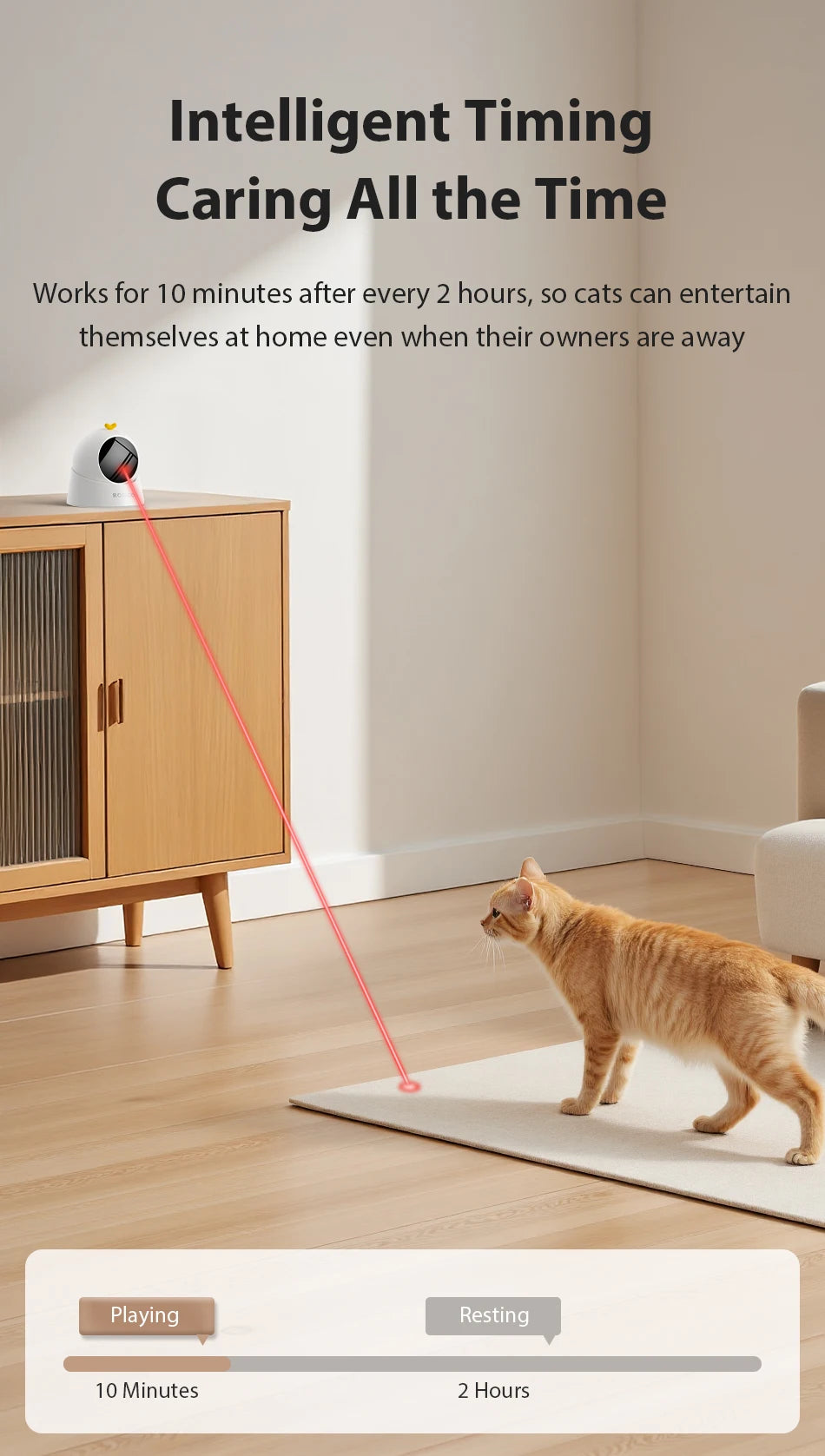 Automatic Cat Laser Toy Interactive 360° Adjustable Electric Cat Toy For Kitty Dog Indoor Smart Teasing Laser Cat Toys