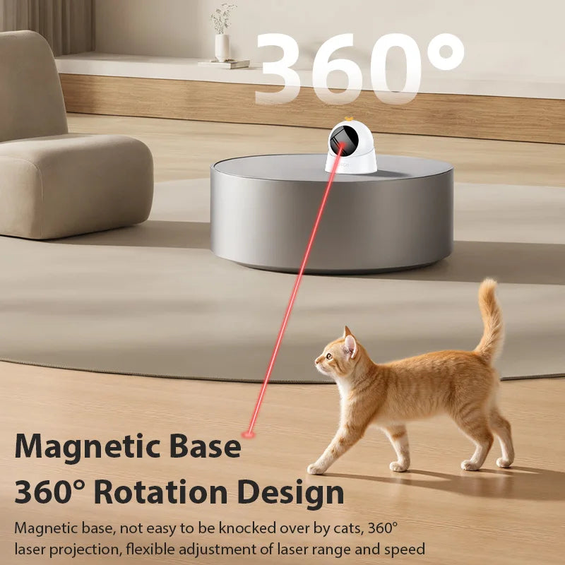 Automatic Cat Laser Toy Interactive 360° Adjustable Electric Cat Toy For Kitty Dog Indoor Smart Teasing Laser Cat Toys