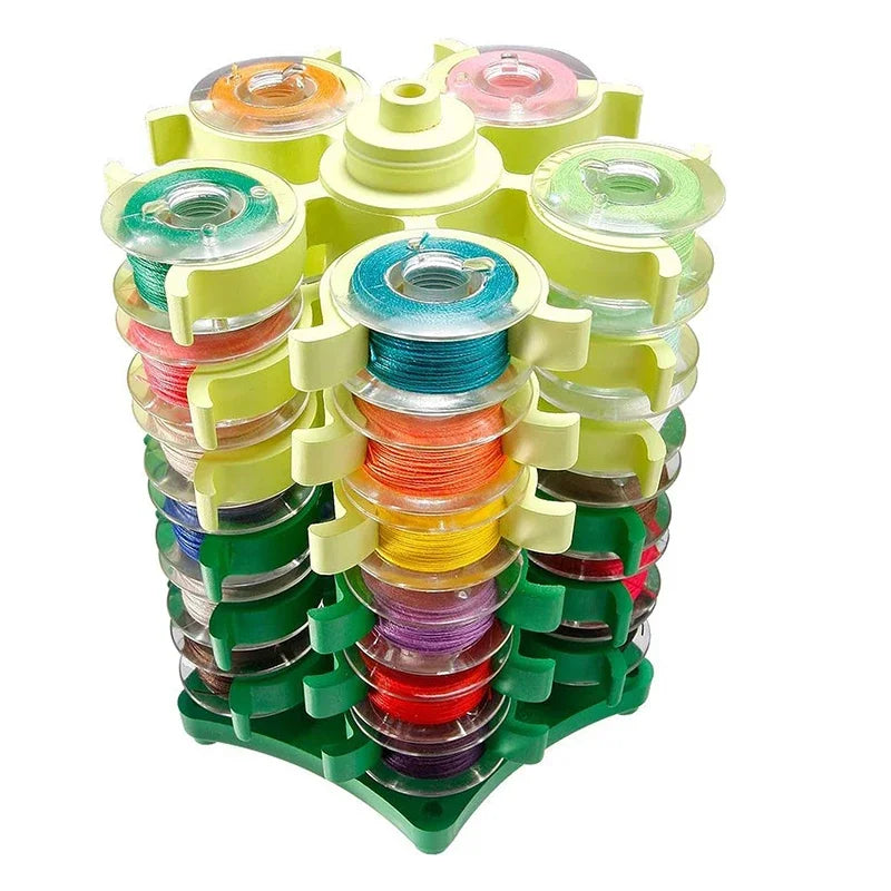 Storage Clip Stand Sewing Bobbins Tower For 30 Thread Spool Plastic Holder Clamp Organizer Sewing Machine DIY Embroidery and Sewing Tool