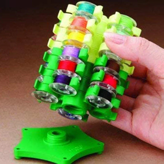 Storage Clip Stand Sewing Bobbins Tower For 30 Thread Spool Plastic Holder Clamp Organizer Sewing Machine DIY Embroidery and Sewing Tool