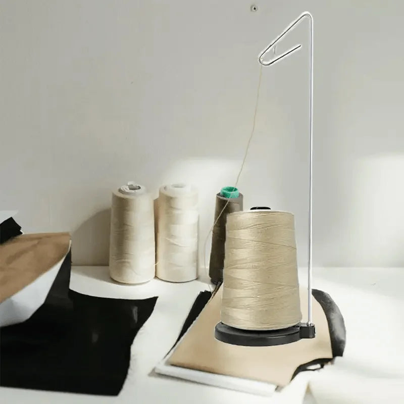 Single Thread Stand for Sewing Machine - Plastic Base Cone Spool Holder - Compatible with Large Cone Bobbins