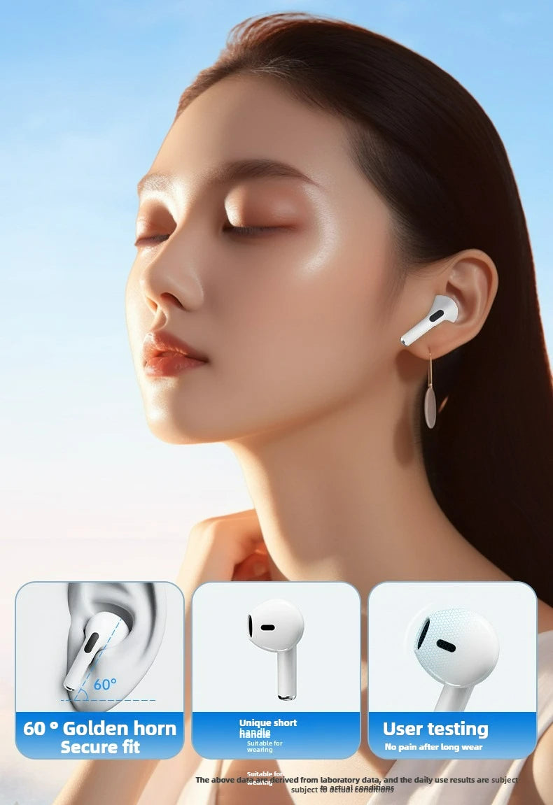 Air Pro4 wireless earphones Bluetooth 5.3 in ear earphones suitable for sports, gaming, and office work, compatible with all ear